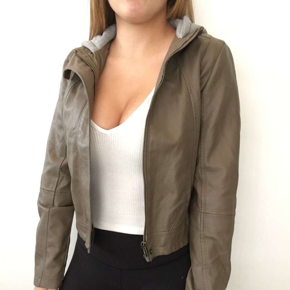 Active USA faux-leather jacket